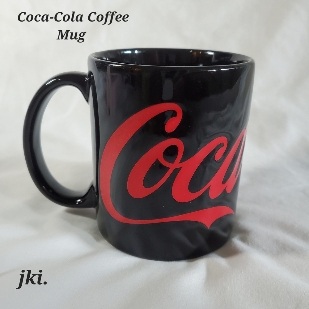Coca-Cola Black Coffee Mug Ceramic 12 oz.